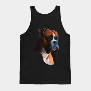 Boxer dog portrait Tank Top